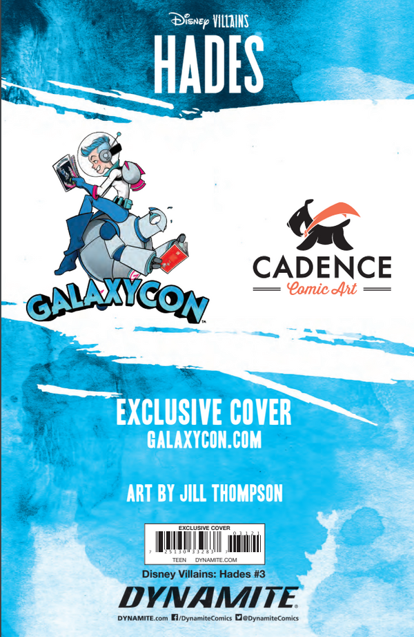 Disney Villians Hades #3 GalaxyCon Exclusive Jill Thompson Virgin Variant Comic Book GalaxyCon