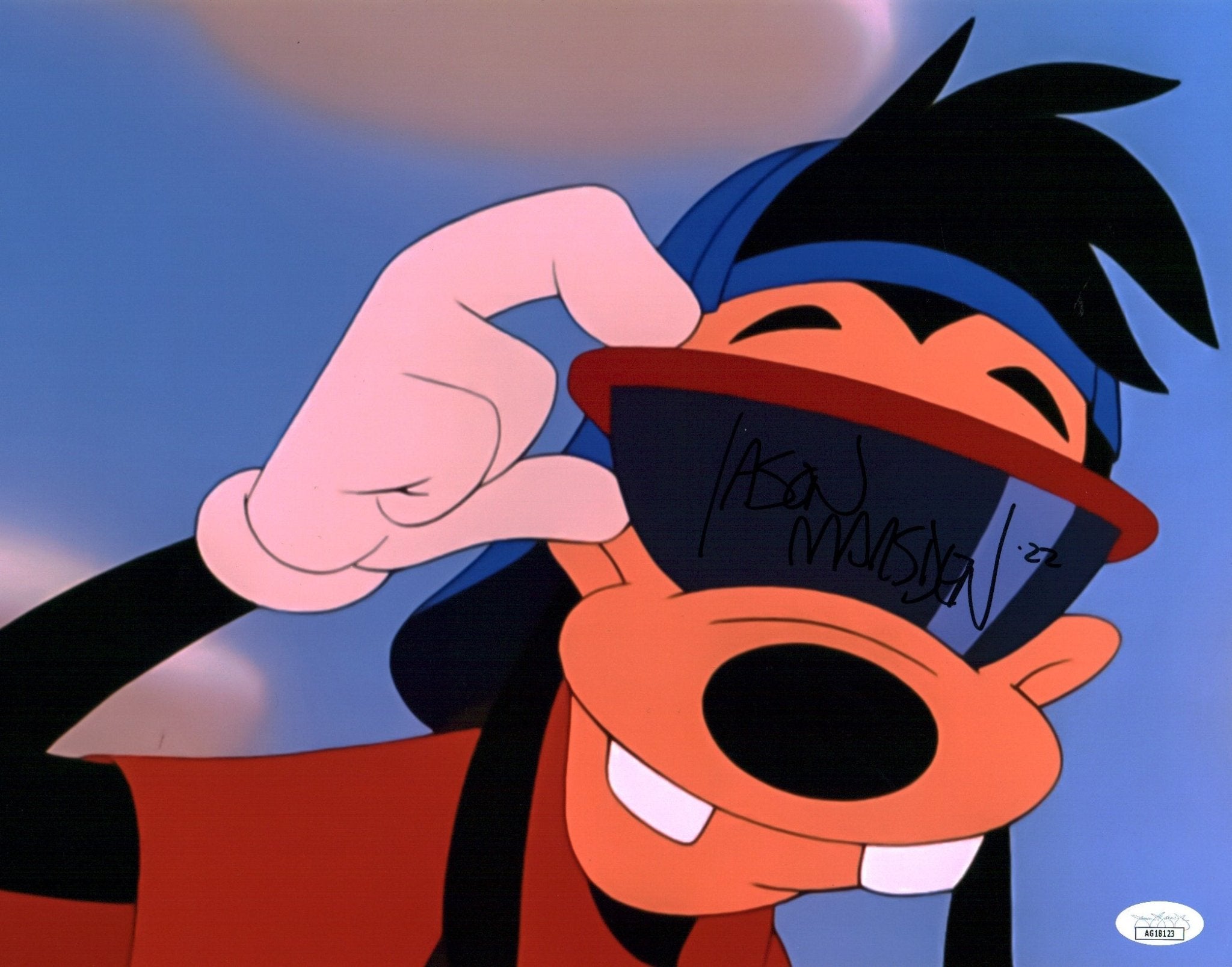 goofy goggles Jason Marsden A Goofy Movie 11x14 Signed Photo Poster JSA Certified Au