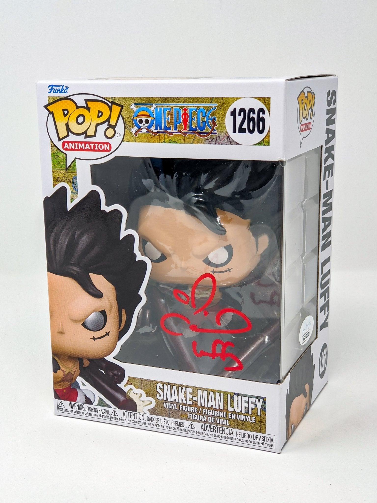 Colleen Clinkenbeard One Piece Snake-Man Luffy #1266 Signed Funko Pop