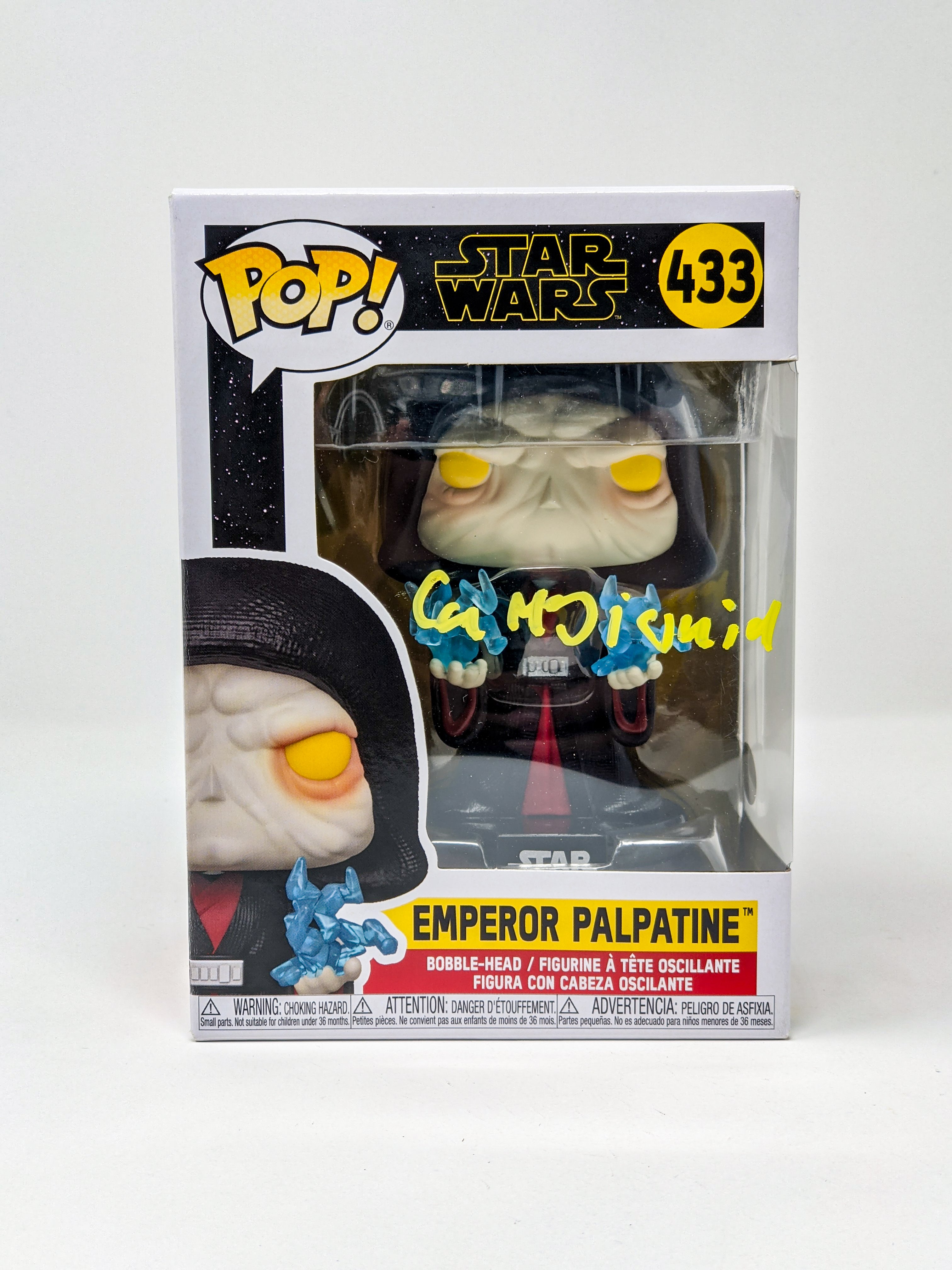 Ian McDiarmid Star Wars Emperor Palpatine #433 Signed Funko Pop JSA COA Certified Autograph GalaxyCon
