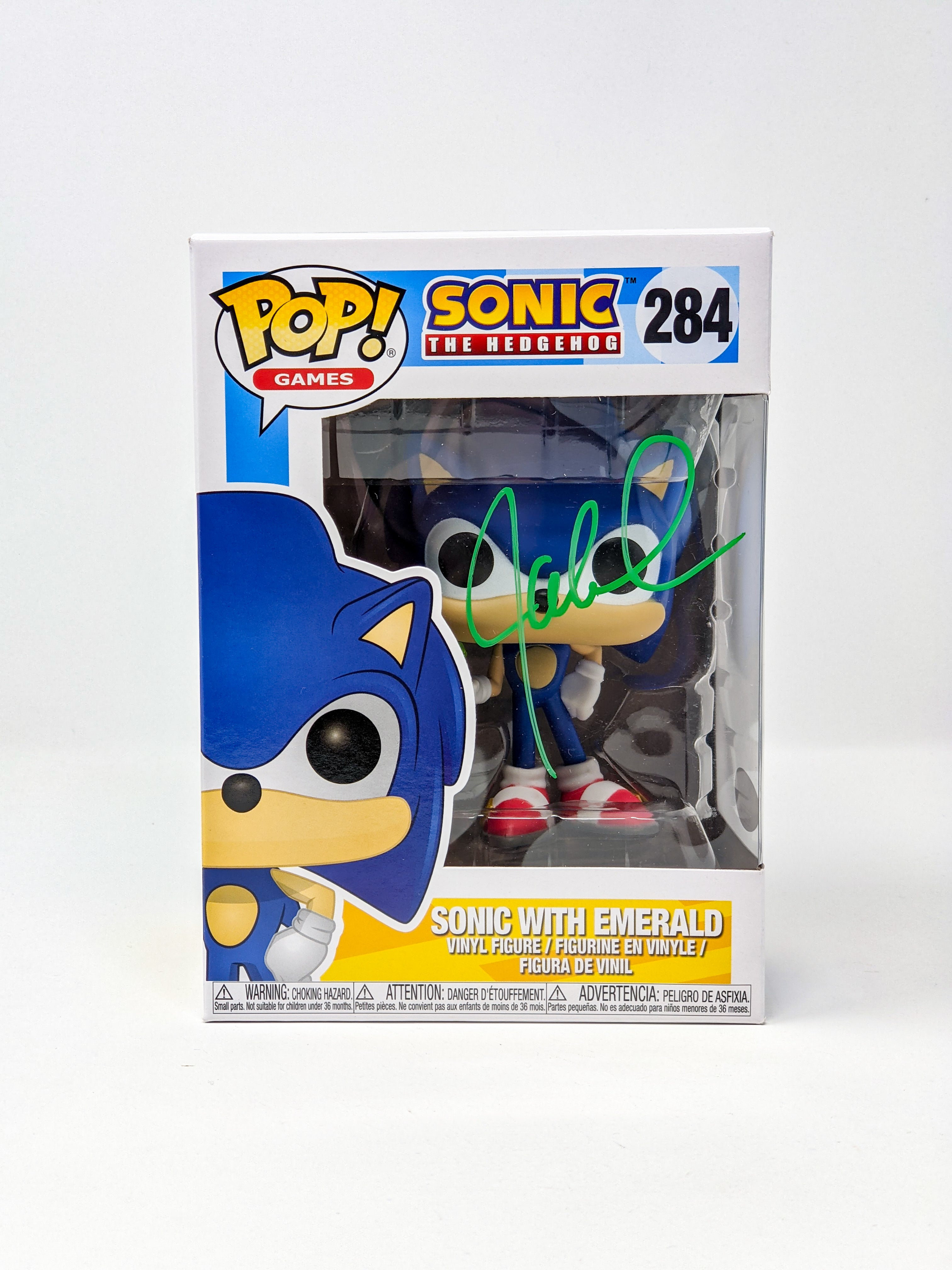Jaleel White Sonic With Emerald #284 Signed Funko Pop JSA Certified Autograph GalaxyCon