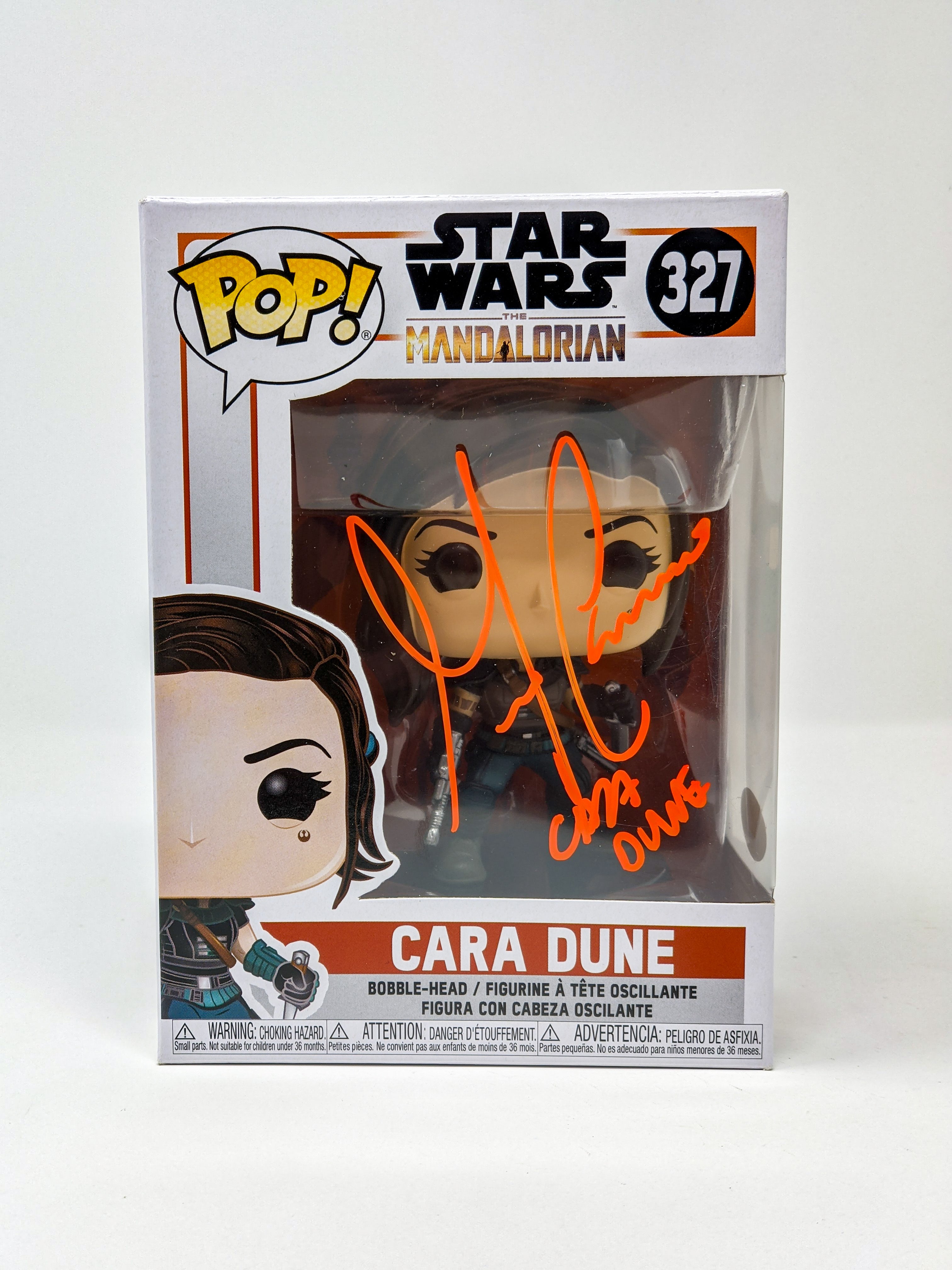 Gina Carano Star Wars Mandalorian Cara Dune #327 Signed Funko Pop JSA Certified Autograph