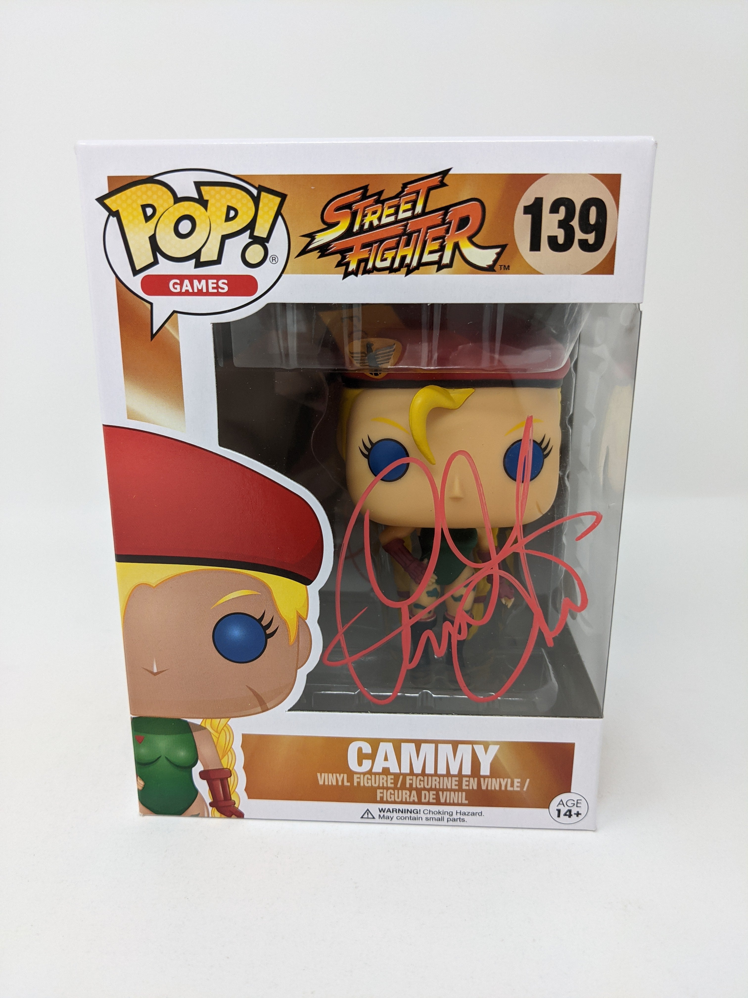 Caitlin Glass Street Fighter Cammy #139 Signed Funko Pop JSA Certified Autograph