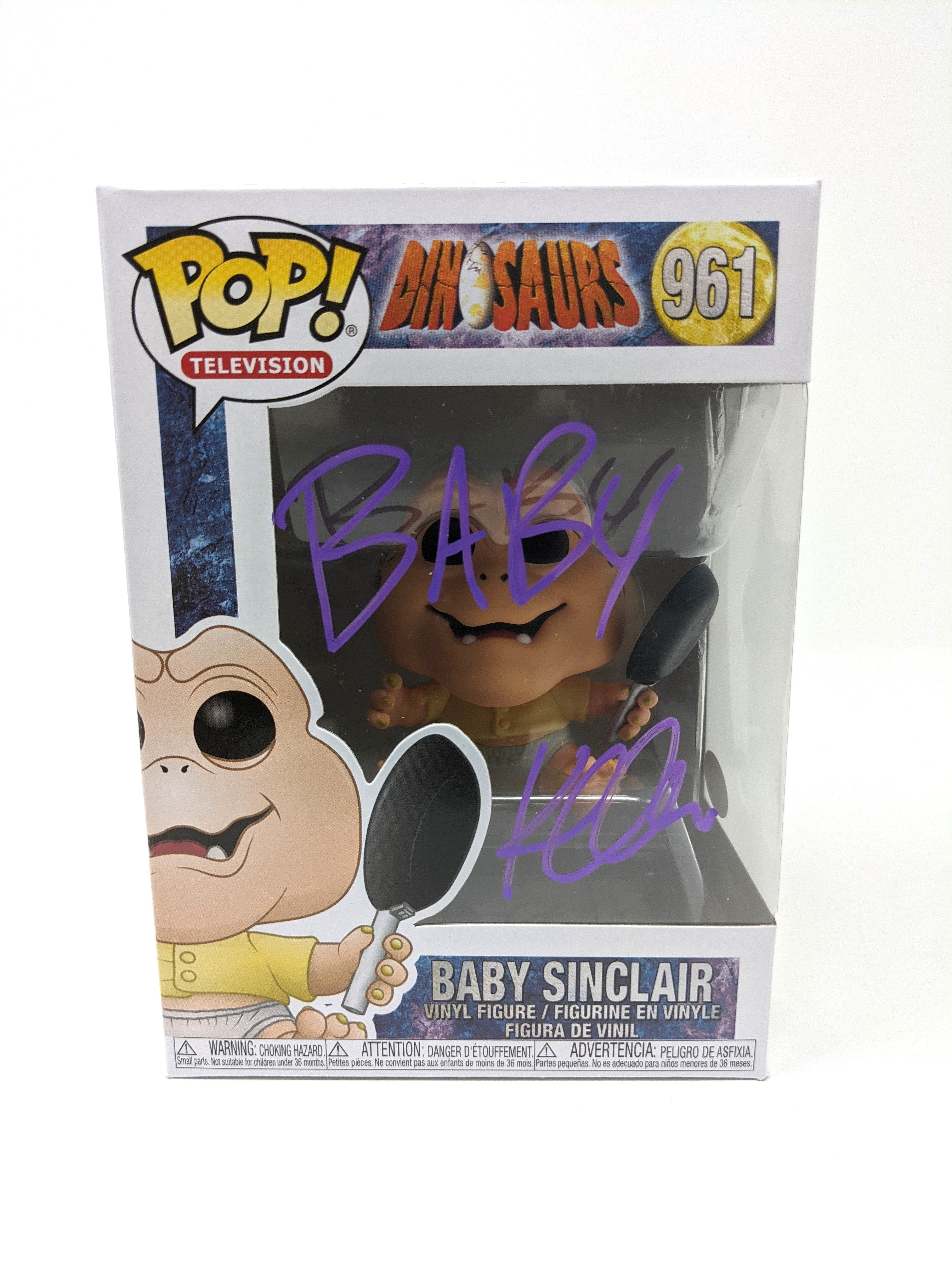 Kevin Clash Dinosaurs Baby Sinclair #961 Signed Funko Pop JSA Certified Autograph