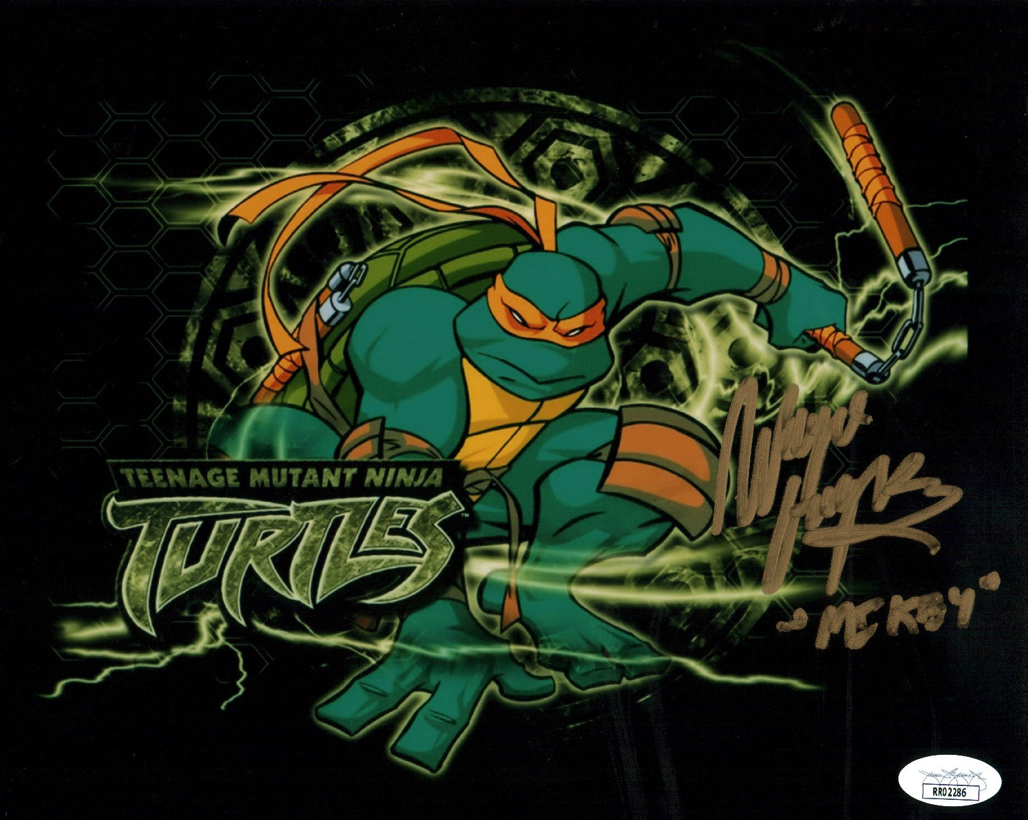Wayne Grayson Teenage Mutant Ninja Turtles TMNT 8x10 Photo Signed Auto