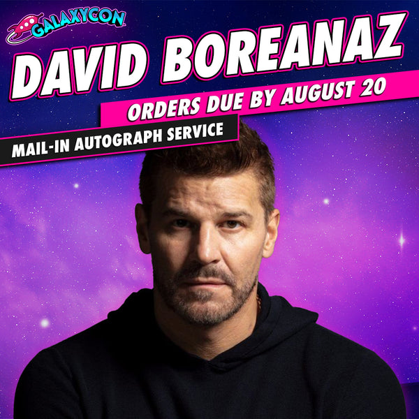 David Boreanaz Mail-In Autograph Service: Orders Extended to August 20th GalaxyCon