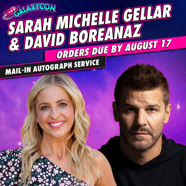 Sarah Michelle Gellar & David Boreanaz Mail-In Autograph Service: Orders Due August 17th GalaxyCon