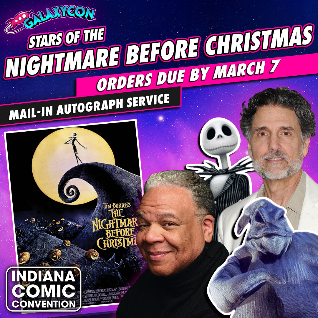 The Nightmare Before Christmas: Mail-In Autograph Service: Orders Due September 28th GalaxyCon