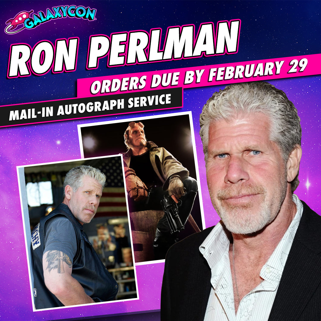 Ron Perlman Mail-In Autograph Service: Orders Due February 29th GalaxyCon