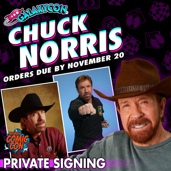 Chuck Norris Private Signing: Orders Due November 20th