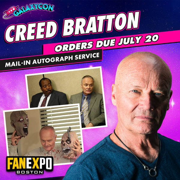Creed Bratton Mail-In Autograph Service: Orders Due July 20th GalaxyCon