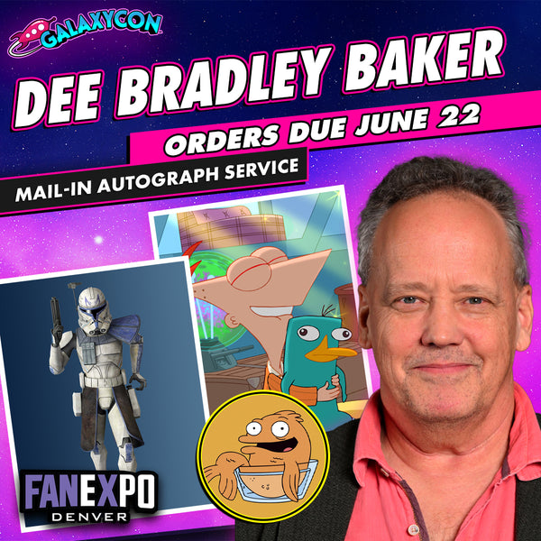 Dee Bradley Baker Mail-In Autograph Service: Orders Due June 22nd GalaxyCon
