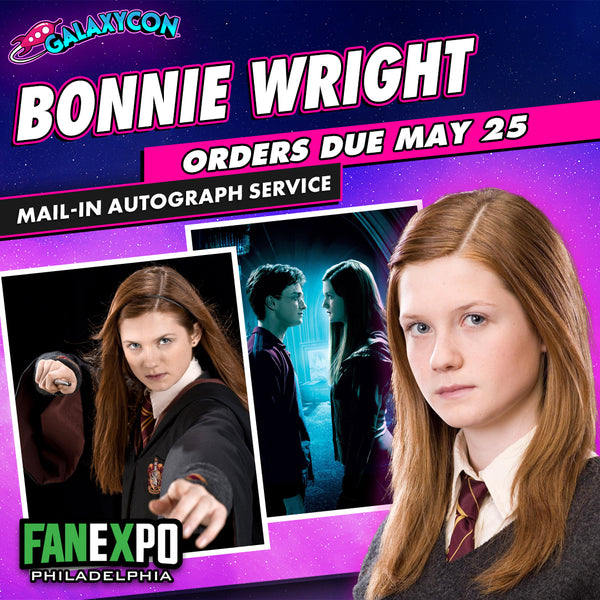 Bonnie Wright Mail-In Autograph Service: Orders Due May 25th GalaxyCon