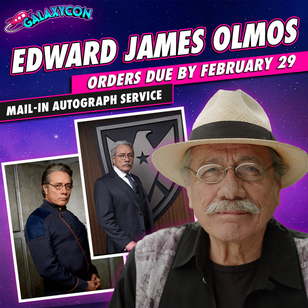 Edward James Olmos Autograph Mail-In Service: Orders Due February 29th