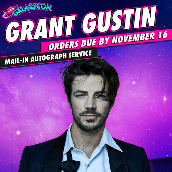 Grant Gustin Mail-In Autograph Service: Orders Due November 16th GalaxyCon