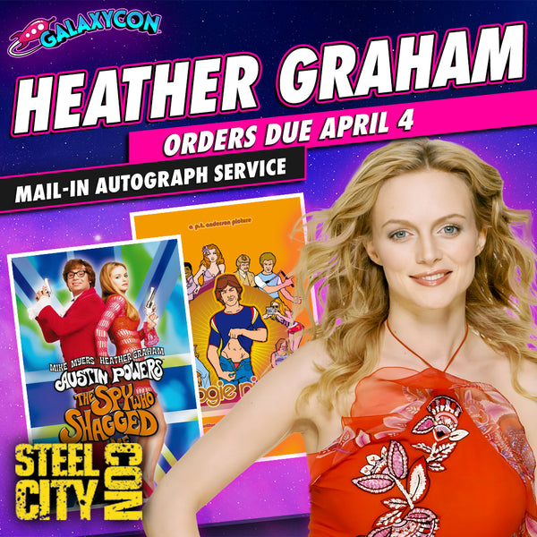 Heather Graham Mail-In Autograph Service: Orders Due September 10th GalaxyCon