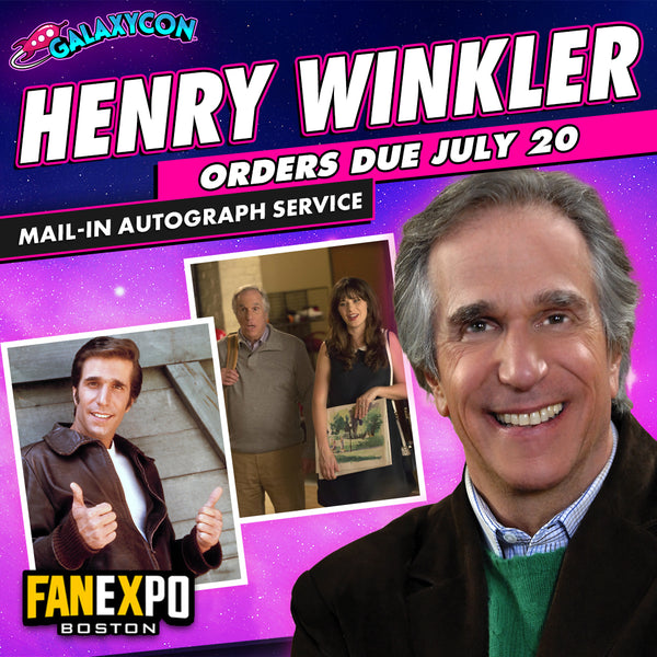 Henry Winkler Mail-In Autograph Service: Orders Due July 20th GalaxyCon