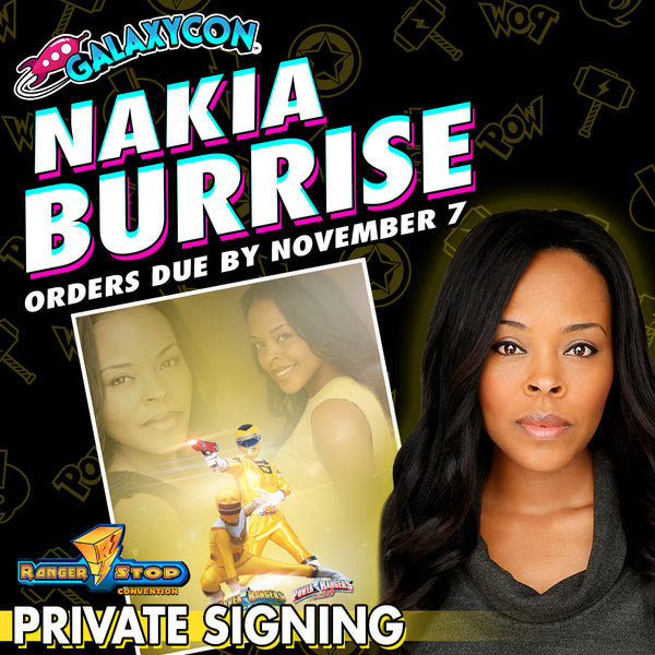 Nakia Burrise Private Signing: Orders Due November 7th