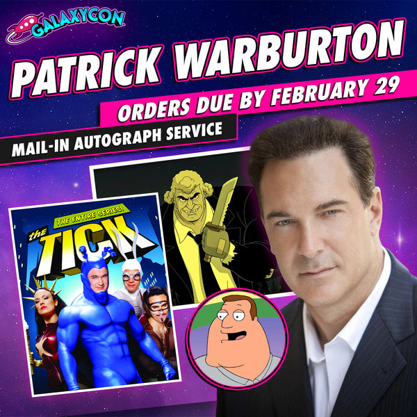 Patrick Warburton Mail-In Autograph Service: Orders Due February 29th GalaxyCon