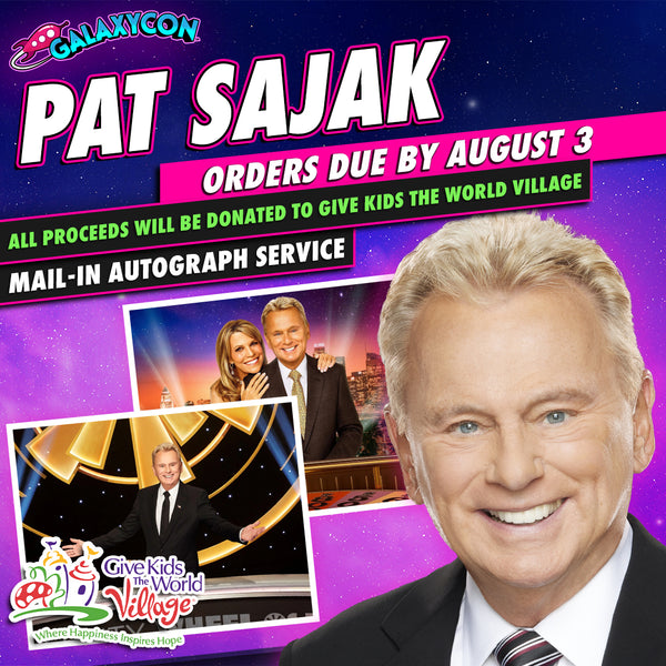 Pat Sajak Mail-In Autograph Service: Orders Due August 3rd GalaxyCon