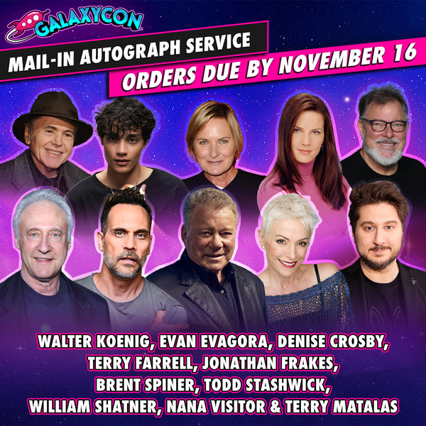 Sci-Fi Stars Mail-In Autograph Service: Orders Due November 16th