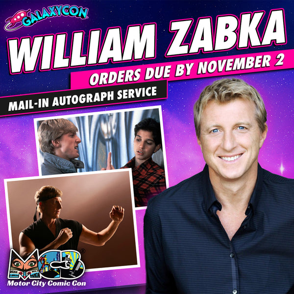 William Zabka Mail-In Autograph Service: Orders Due November 2nd GalaxyCon