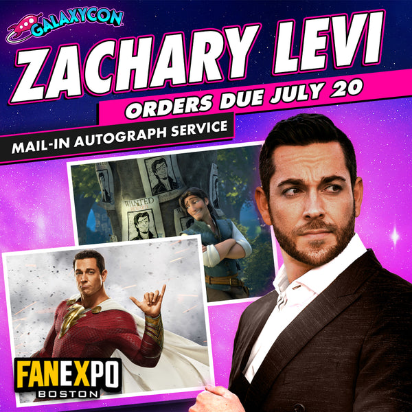 Zachary Levi Mail-In Autograph Service: Orders Due July 20th GalaxyCon