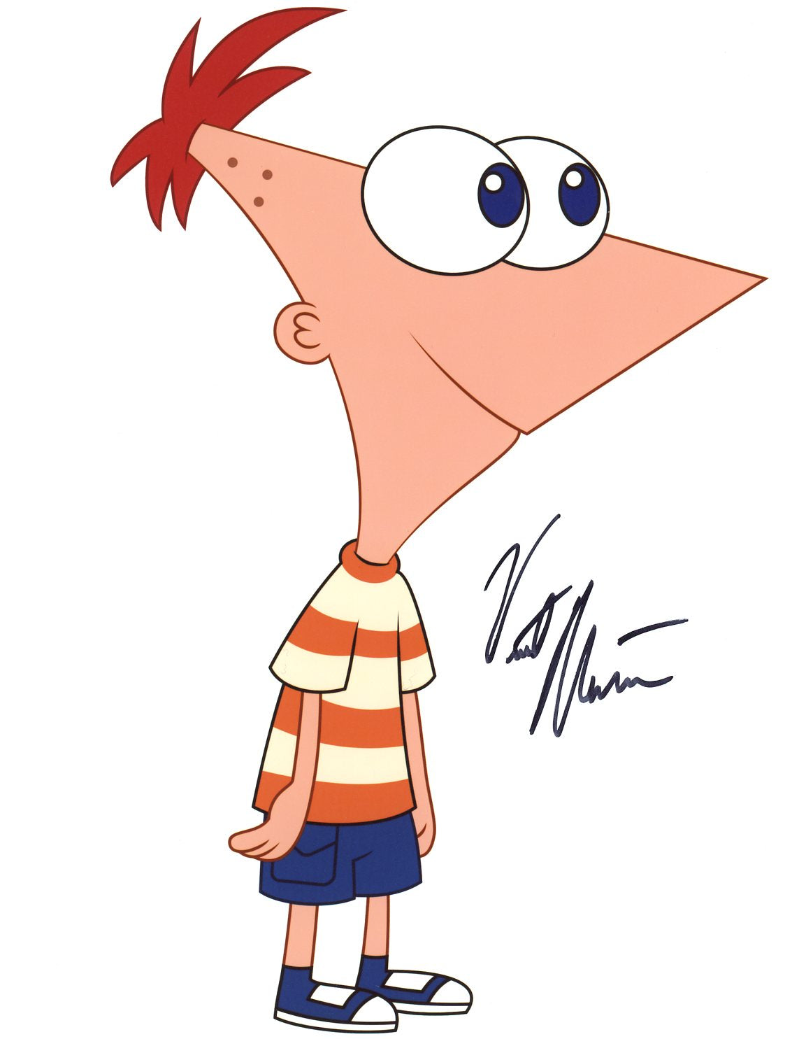 Vincent Martella Phineas and Ferb 8x10 Signed Photo JSA Certified Autograph