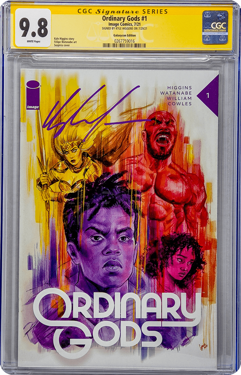 Ordinary Gods #1 Suspiria Exclusive Variant CGC Signature Series 9.8 K