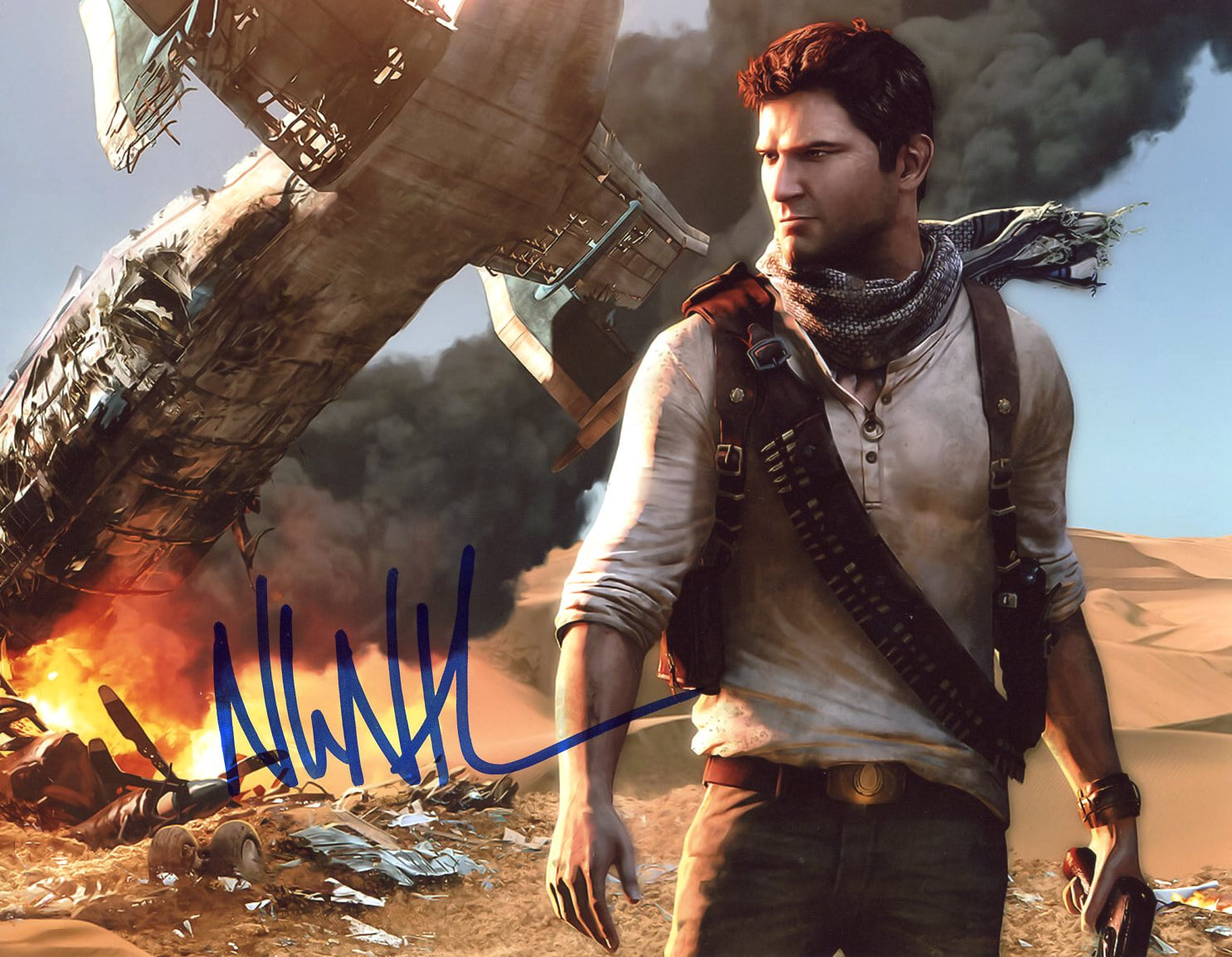 Nolan North Uncharted 8x10 Signed Photo JSA Certified Autograph