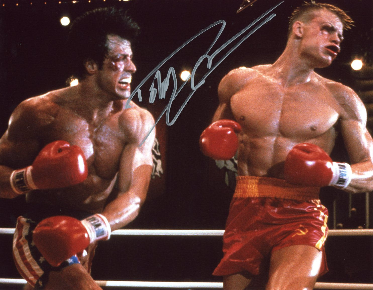 Dolph Lundgren Rocky IV 8x10 Signed Photo JSA Certified Autograph