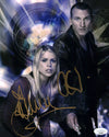 Doctor Who 8x10 Photo Cast x2 Signed Eccleston, Piper JSA Certified Autograph