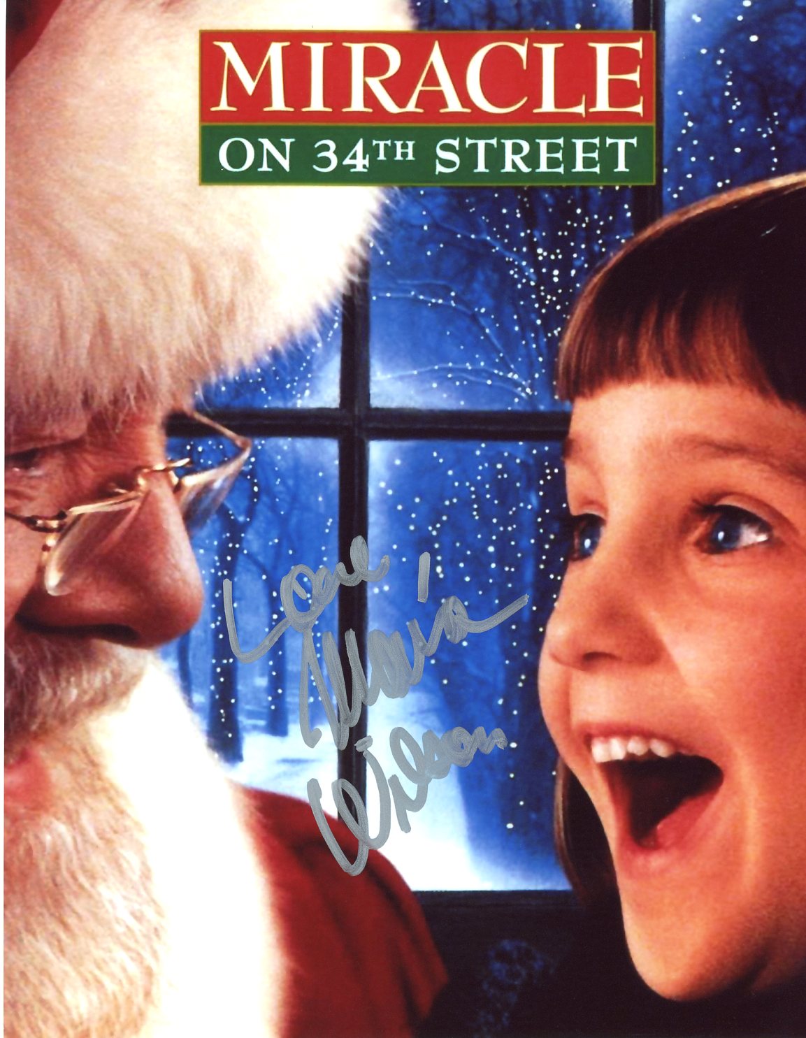 Mara Wilson Miracle on 34th Street 8x10 Signed Photo JSA Certified Autograph