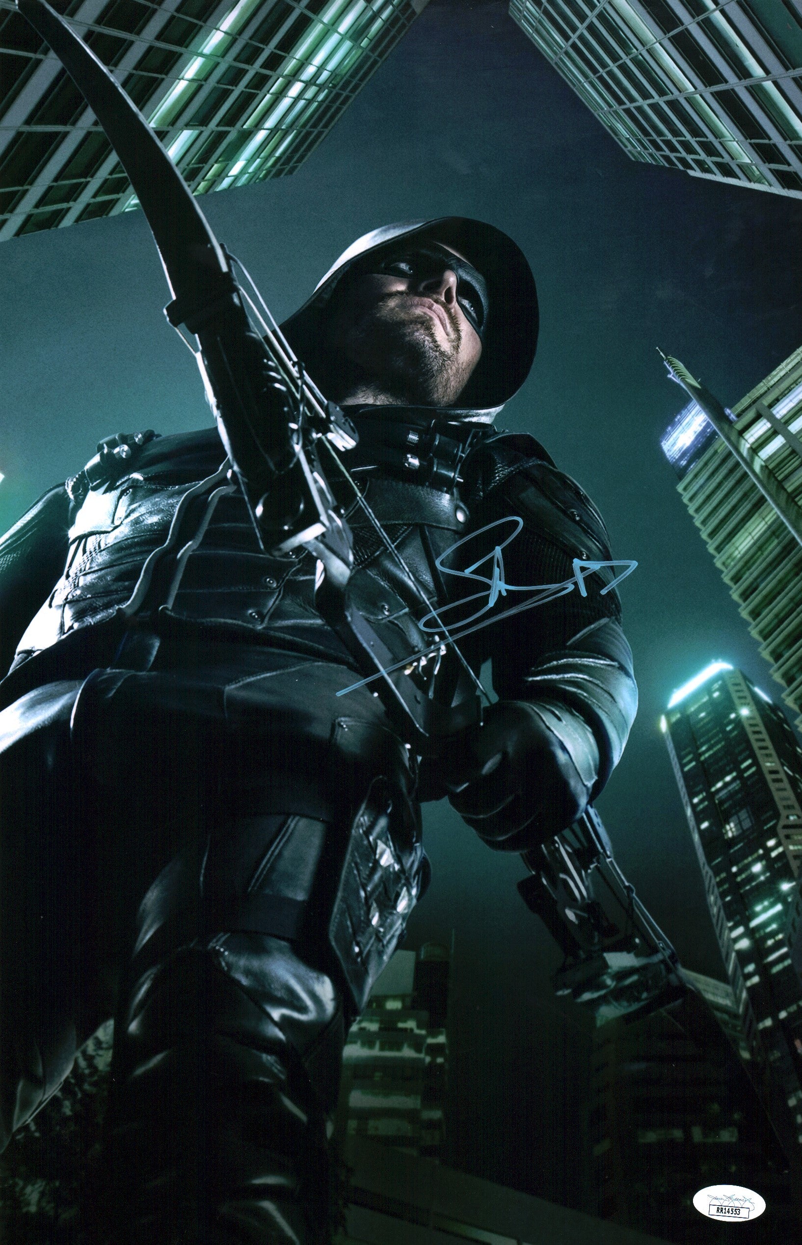 Stephen Amell Arrow 11x17 Signed Photo Poster JSA Certified Autograph