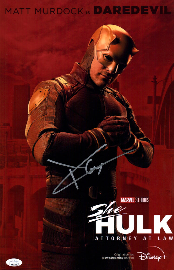 Charlie Cox Daredevil 11x17 Signed Mini Poster JSA Certified Autograph