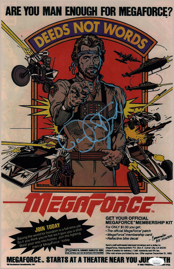 Barry Bostwick Megaforce 11x17 Signed Photo Poster JSA COA Certified Autograph