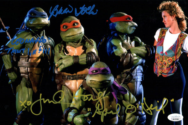 TMNT Teenage Mutant Ninja Turtles 8x12 Signed Photo Hoag Tochi JSA Certified