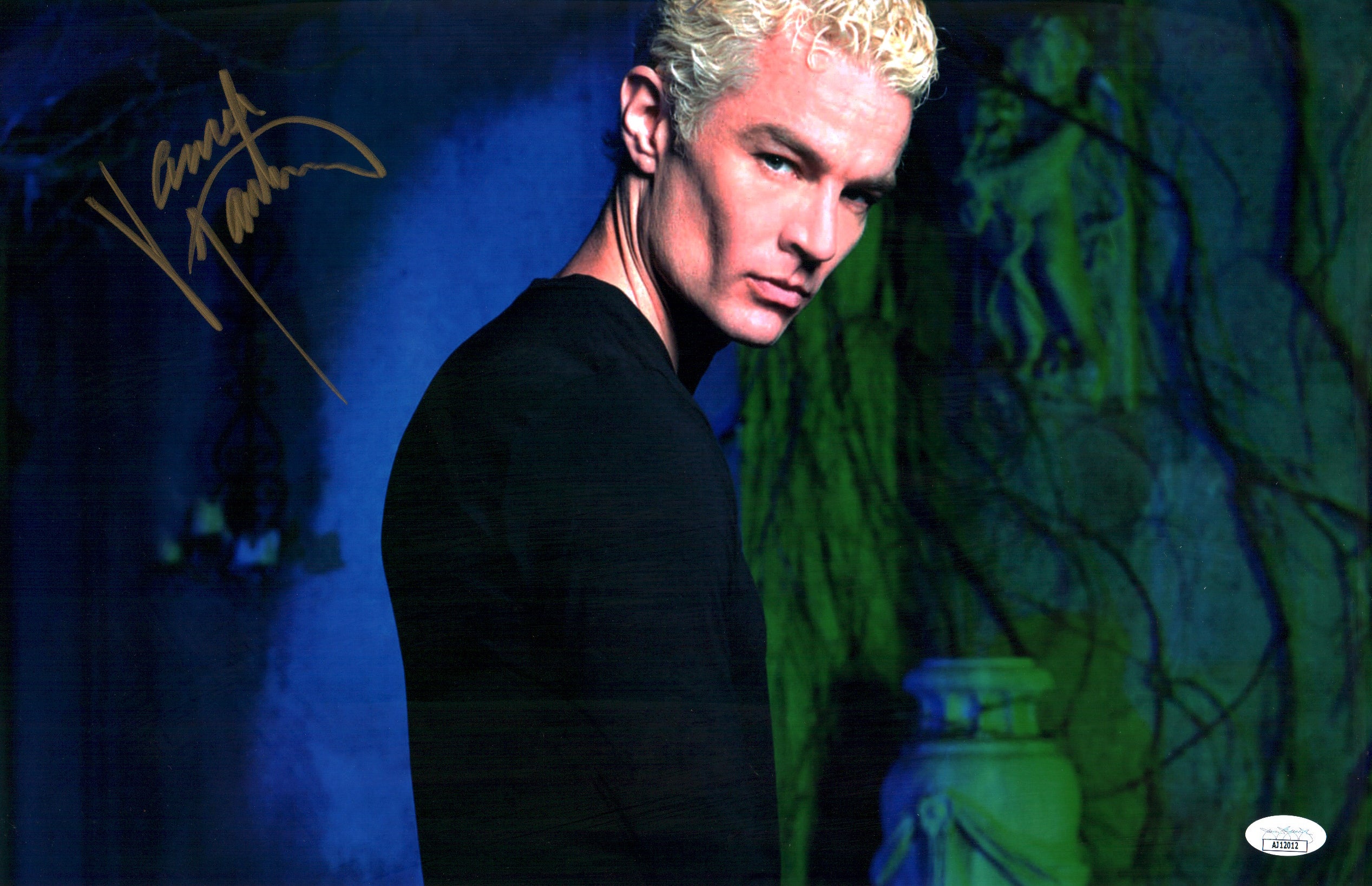 James Marsters Buffy the Vampire Slayer 11x17 Signed Photo Poster JSA COA Certified Autograph