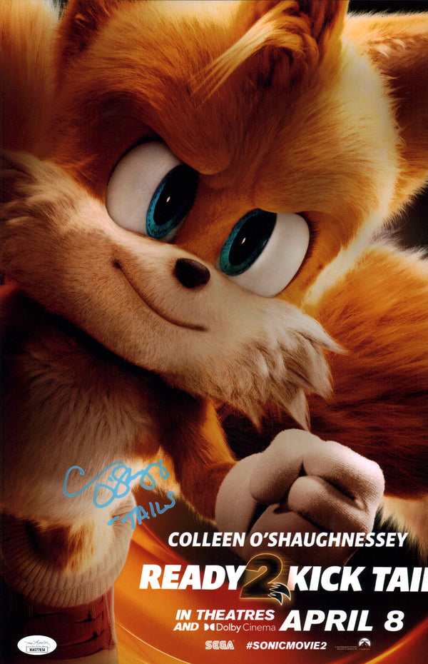 Colleen O'Shaughnessey "Tails" Sonic 11x17 Signed Photo Poster JSA Certified Autograph