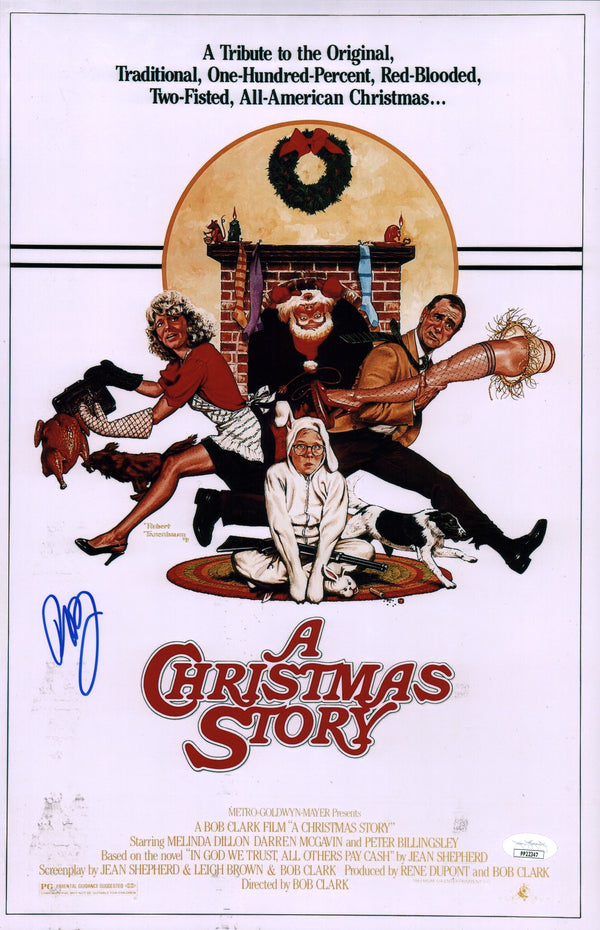 Peter Billingsley A Christmas Story 11x17 Signed Photo Poster JSA COA Certified Autograph