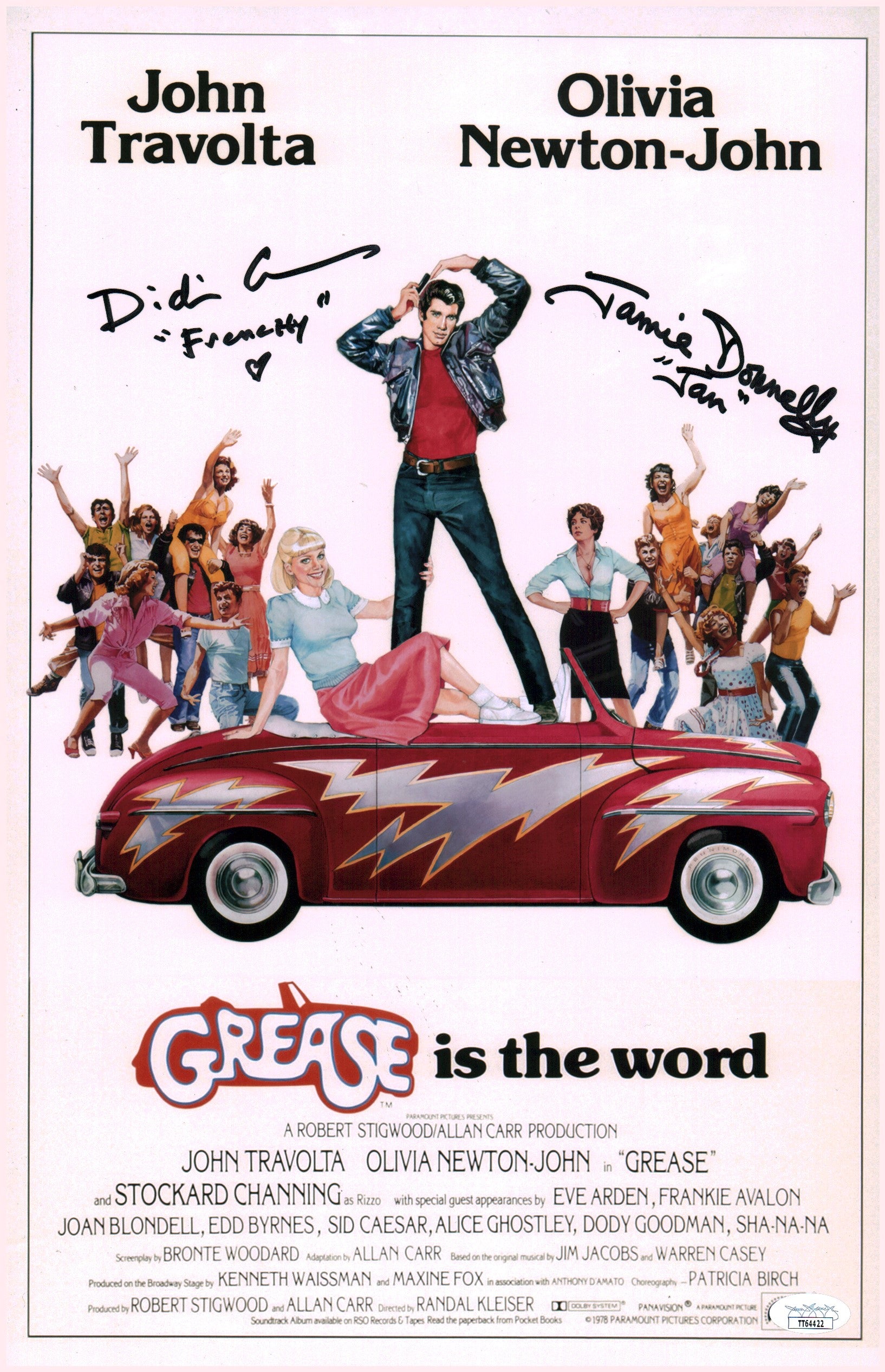 Grease 11x17 Signed Photo Poster Conn Donnelly JSA COA Certified Autograph