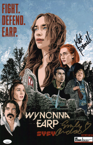 Wynonna Earp 11x17 Cast Photo Poster Signed Andras Barrell JSA Autograph GalaxyCon