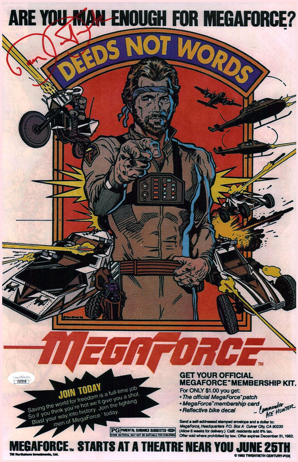 Barry Bostwick Megaforce 11x17 Signed Photo Poster JSA COA Certified Autograph GalaxyCon