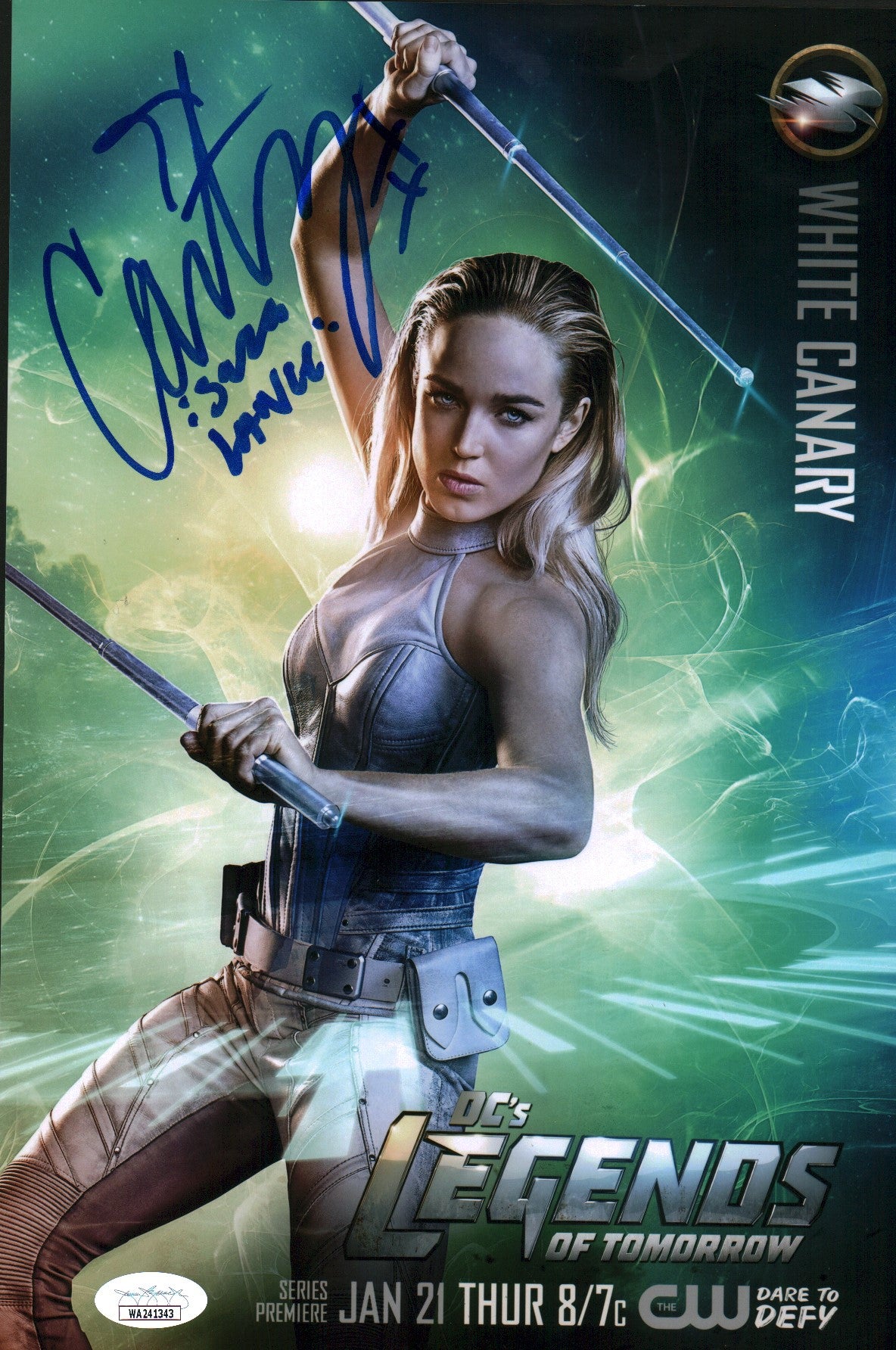 Caity Lotz DC Legends of Tomorrow 8x12 Photo Signed Autograph JSA Certified COA Auto GalaxyCon