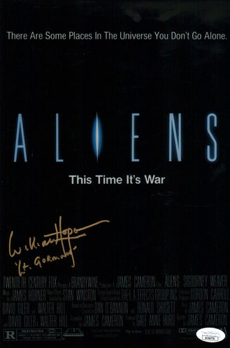 William Hope Aliens 8x12 Photo Signed Autograph JSA Certified COA Auto