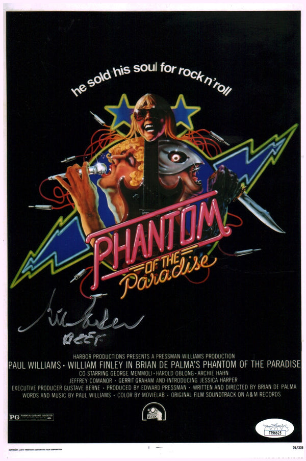 Gerrit Graham Phantom of the Paradise 8x12 Signed Photo Poster JSA COA Certified Autograph
