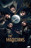 The Magicians 11x17 Photo Poster Cast x3 Signed Appleman Dudley Bishil JSA Certified  Autograph