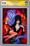 Elvira Meets Vincent Price #1 GalaxyCon Exclusive Suspiria Variant CGC Signature Series 9.8 Signed Cassandra Peterson GalaxyCon