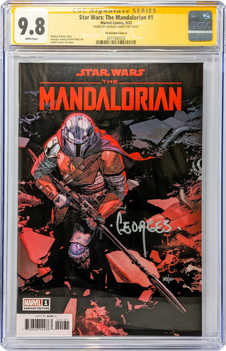 Star Wars: The Mandalorian #1 Marvel Comics Cover A CGC Signature Series 9.8 Signed Georges Jeanty