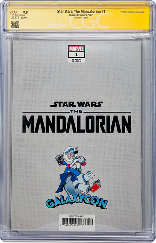 Star Wars: The Mandalorian #1 GalaxyCon Edition Marvel Comics CGC Signature Series 9.8 x2 Signed Carano, Esposito GalaxyCon